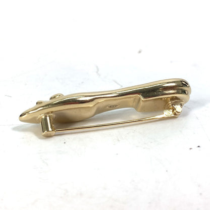 CHANEL Brooch Gold Plated gold pumps motif Pin Brooch Women