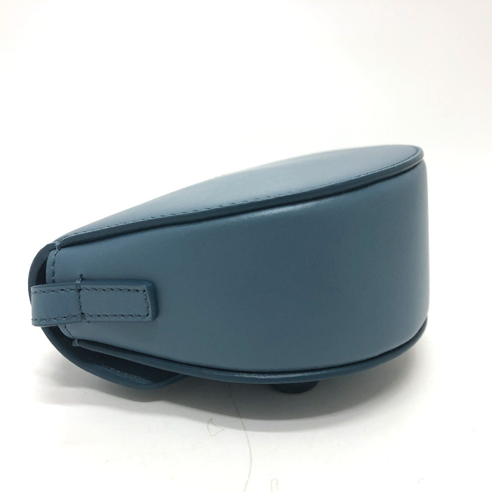 CELINE Shoulder Bag Leather, Calf Leather blue Triomphe Mini Buzas Cuir Women