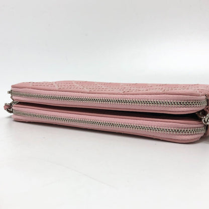 CHANEL Shoulder Bag A82527 lambskin pink CC COCO Mark Matelasse Wild Stitch Women