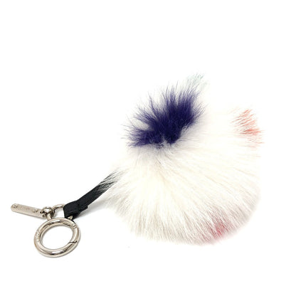 FENDI Bag charm fur white Bonbon charm Women