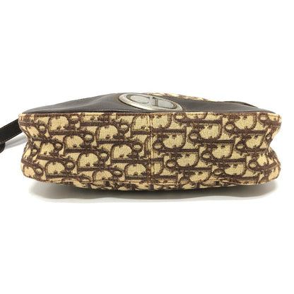 Christian Dior Shoulder Bag Canvas / leather Brown Trotter Women