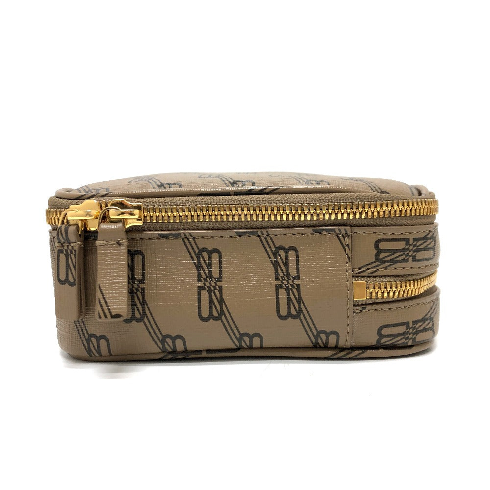 BALENCIAGA Clutch bag 644432 leather Brown logo Every day Women
