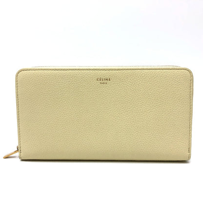 CELINE Long Wallet Purse leather Beige type Long wallet Women