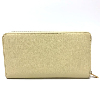 CELINE Long Wallet Purse leather Beige type Long wallet Women