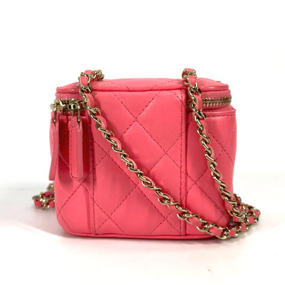 CHANEL Shoulder Bag AP1340 lambskin pink Timeless classic line small vanity bag