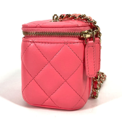 CHANEL Shoulder Bag AP1340 lambskin pink Timeless classic line small vanity bag