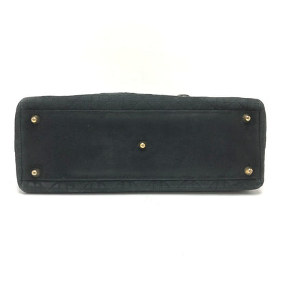 Dior Handbag Leather / suede black Lady Dior LADY DIOR Women