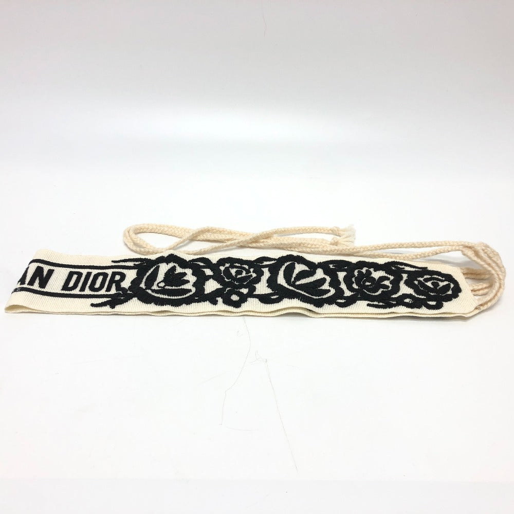 Dior belt canvas white mexican flower belt embroidery Women