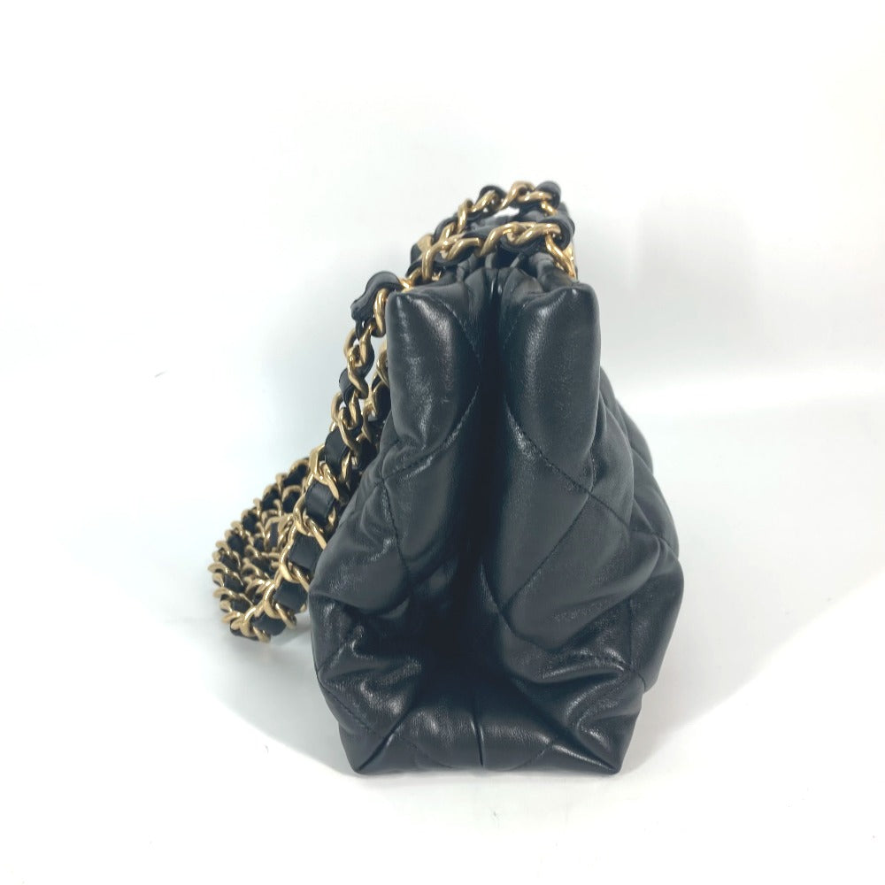 CHANEL Shoulder Bag AS3502 lambskin black Chain bag quilted Matelasse small shopping bag