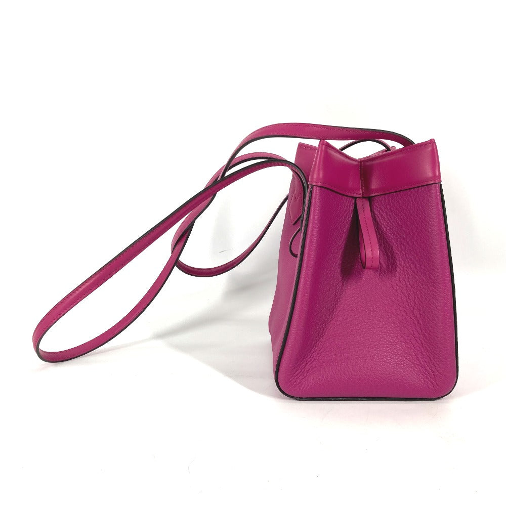 FENDI Shoulder Bag 8BS083 leather purple ORIGAMI MINI Small Women