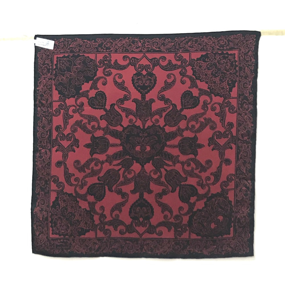 Dior scarf silk black logo paisley Women