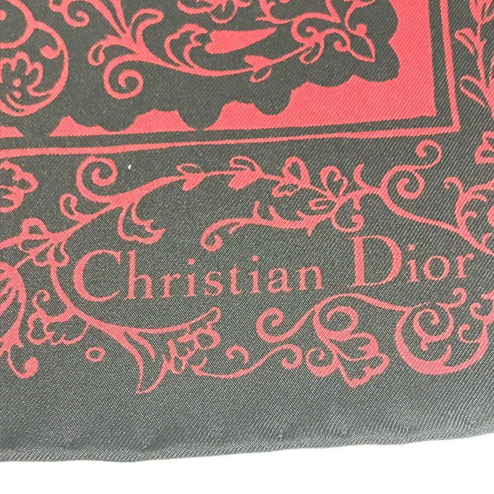 Dior scarf silk black logo paisley Women