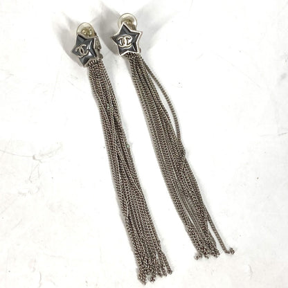 CHANEL Pierce metal Silver A17B COCO Mark Star 10 Chain mens