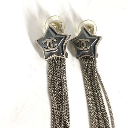 CHANEL Pierce metal Silver A17B COCO Mark Star 10 Chain mens