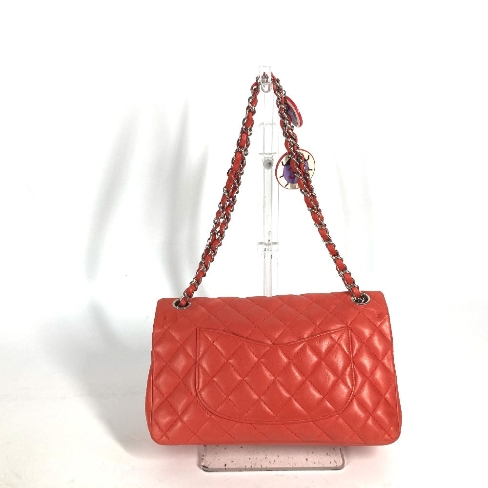CHANEL Shoulder Bag lambskin Red Shoulder Matelasse 25 Ladybug Strawberry