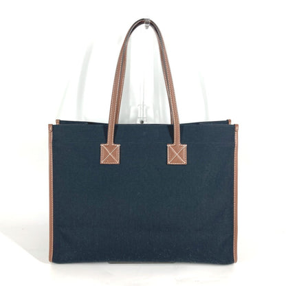 BURBERRY Shoulder Bag 8055747 Leather / canvas black logo FREYA TOTE Women