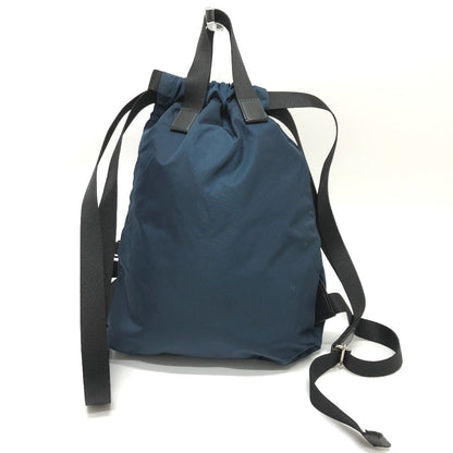 FENDI Backpack 8BZ045 Nylon Navy Zucca logo unisex(Unisex)