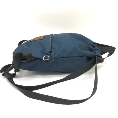 FENDI Backpack 8BZ045 Nylon Navy Zucca logo unisex(Unisex)