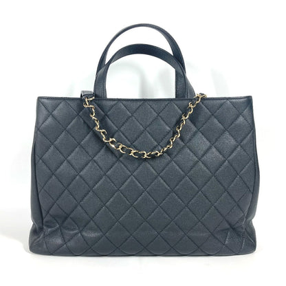 CHANEL Shoulder Bag A93795 Caviar skin black CC COCO Mark Affinity Matelasse Quilting