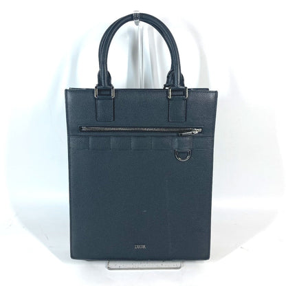 Dior Handbag leather black Tote Bag Vertical Bag Safari logo Women