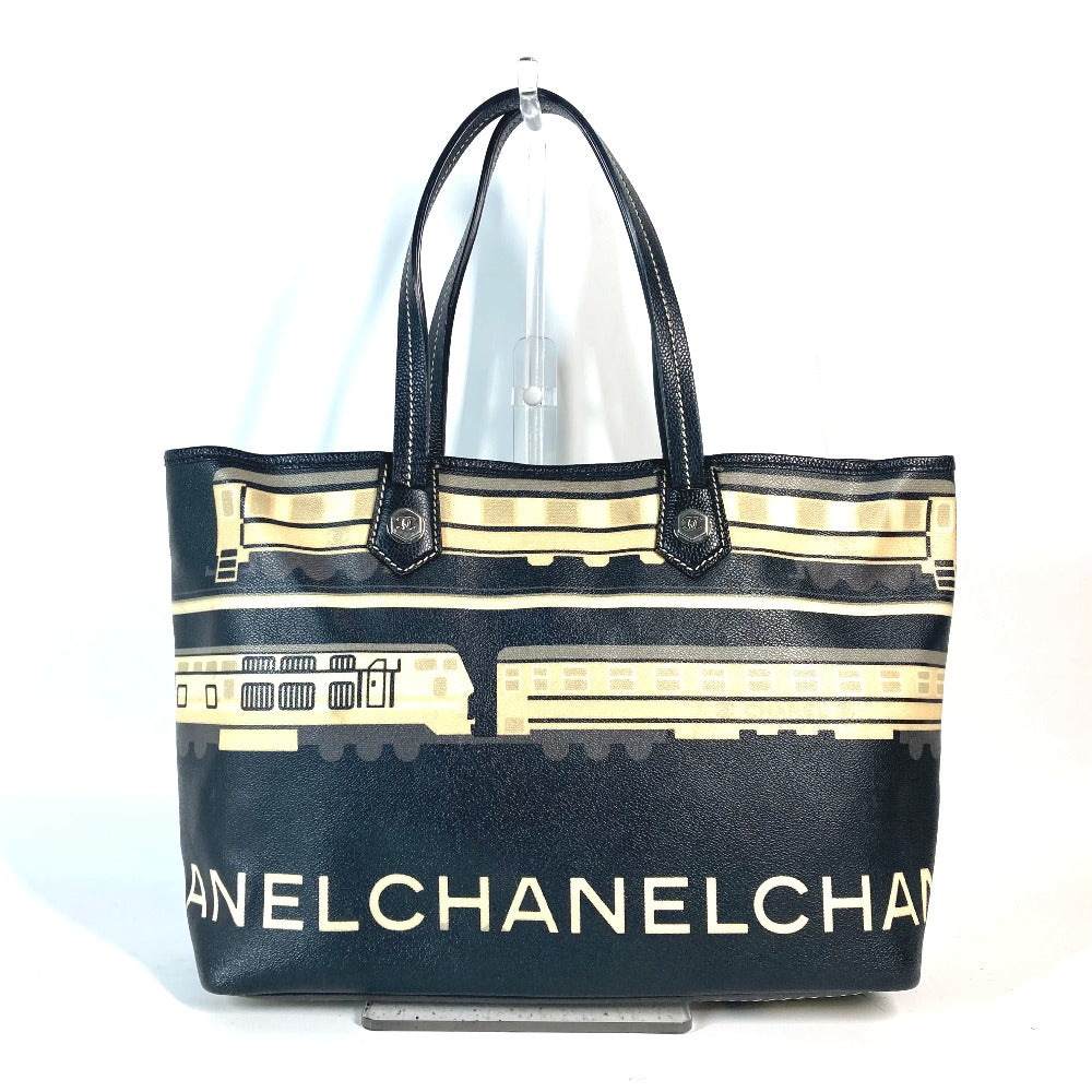 CHANEL Shoulder Bag PVC / Leather black Central station