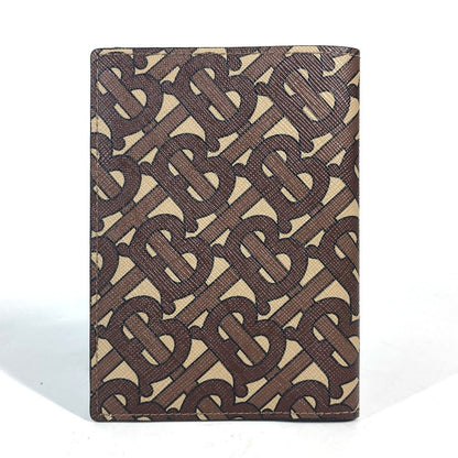 BURBERRY passport case PVC / Leather Brown TB logo Women