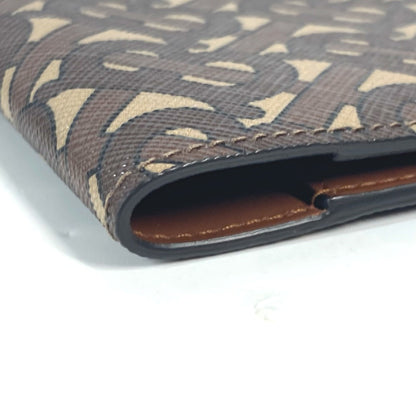 BURBERRY passport case PVC / Leather Brown TB logo Women