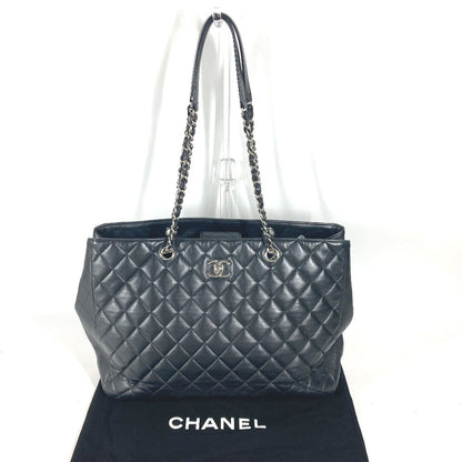 CHANEL Shoulder Bag A91046 lambskin black CC COCO Mark Matelasse Quilting unisex(Unisex)