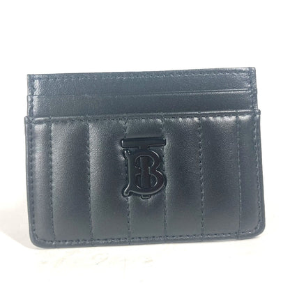 BURBERRY Card Case 8064827 leather black TB logo mens(Unisex)