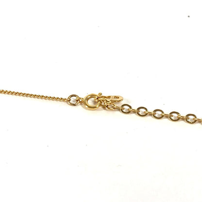 Dior Necklace metal gold vintage CD logo Women