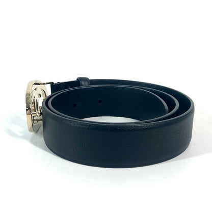 CHANEL belt leather black B24A CC COCO Mark Round Women 70