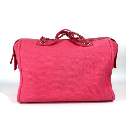 CHANEL Shoulder Bag AS4166 canvas pink CC COCO Mark logo Deauville Boston Duffel bag Women