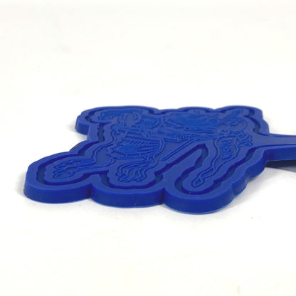 BURBERRY key ring rubber blue Logo Carabiner included unisex(Unisex)