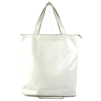 CHANEL Shoulder Bag leather white CC COCO Mark overall logo Women