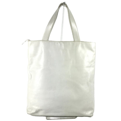 CHANEL Shoulder Bag leather white CC COCO Mark overall logo Women