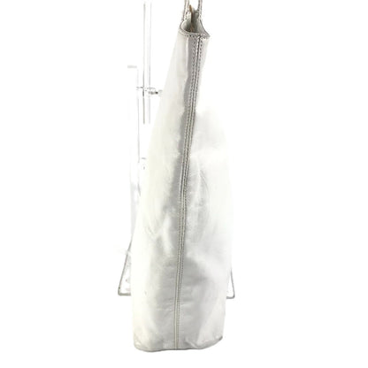 CHANEL Shoulder Bag leather white CC COCO Mark overall logo Women