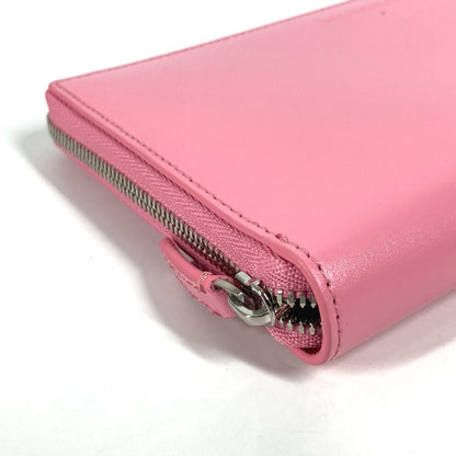 BALENCIAGA Long Wallet Purse 664041 leather pink Essential