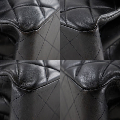 CHANEL Handbag lambskin black Matrasse Double face