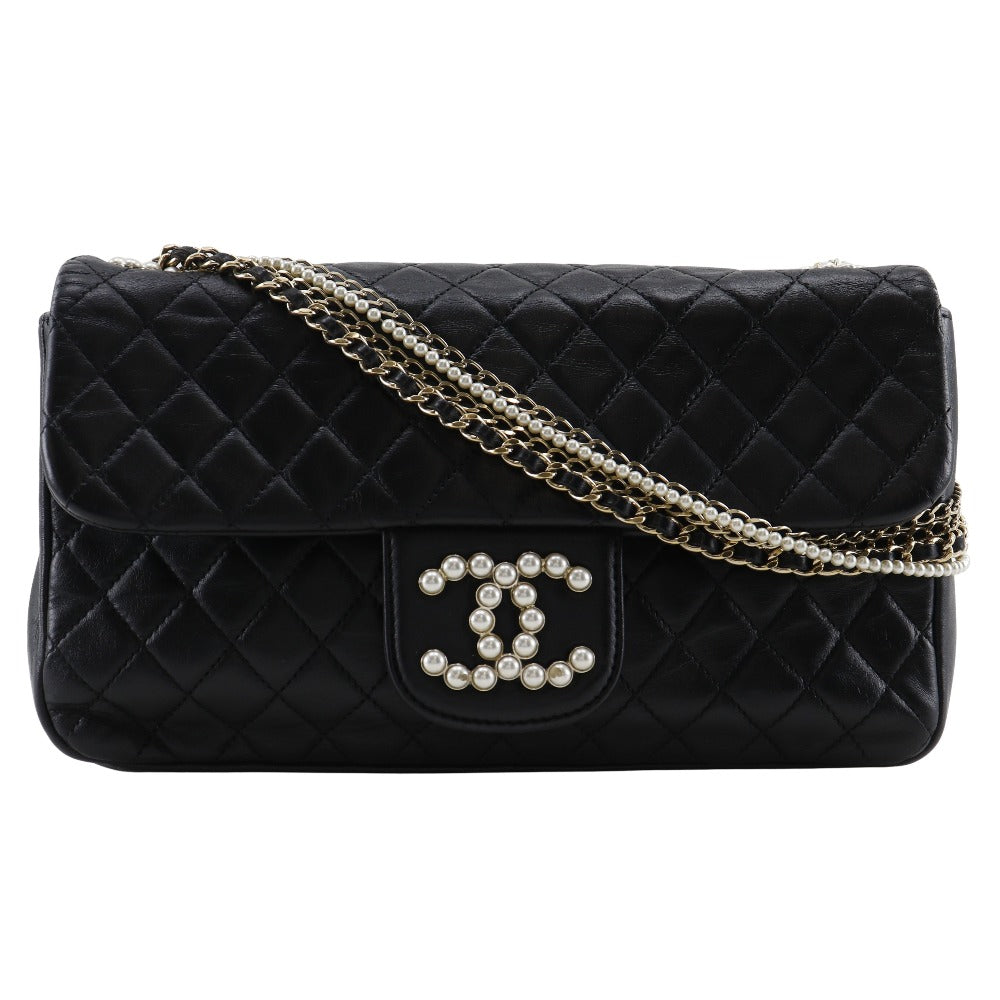 CHANEL Shoulder Bag A39011 lambskin black ChainShoulder Westminster
