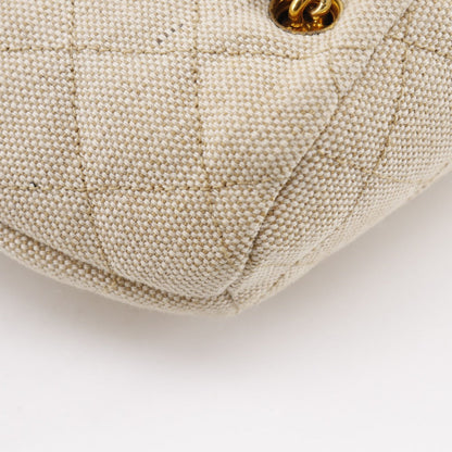 CHANEL Handbag Canvas, Leather Brown Matrasse Chain bag