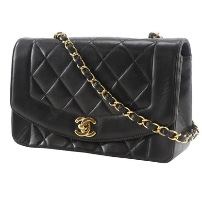CHANEL Shoulder Bag A01164 lambskin black ChainShoulder Diana 22