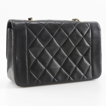 CHANEL Shoulder Bag A01164 lambskin black ChainShoulder Diana 22