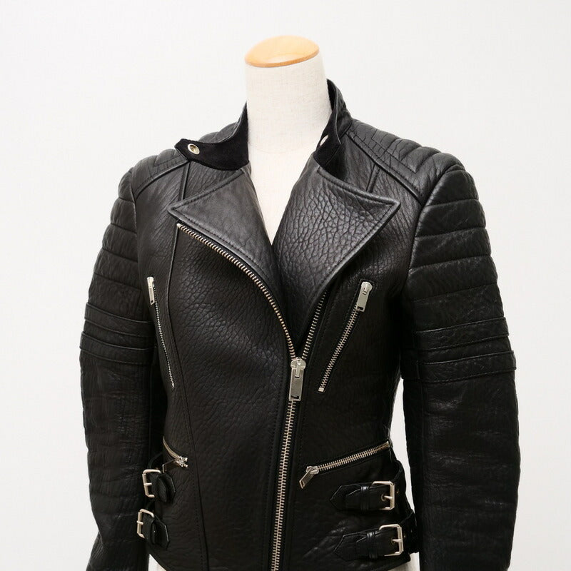 CELINE Jacket Genuine Leather black M