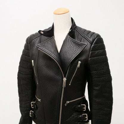 CELINE Jacket Genuine Leather black M
