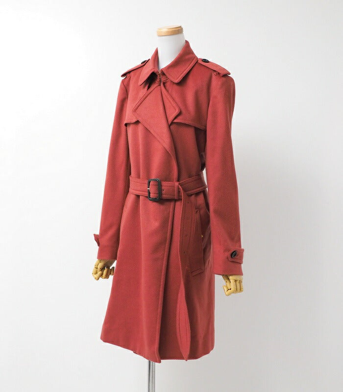 BURBERRY trench coat 4023676 cashmere Red Women 40