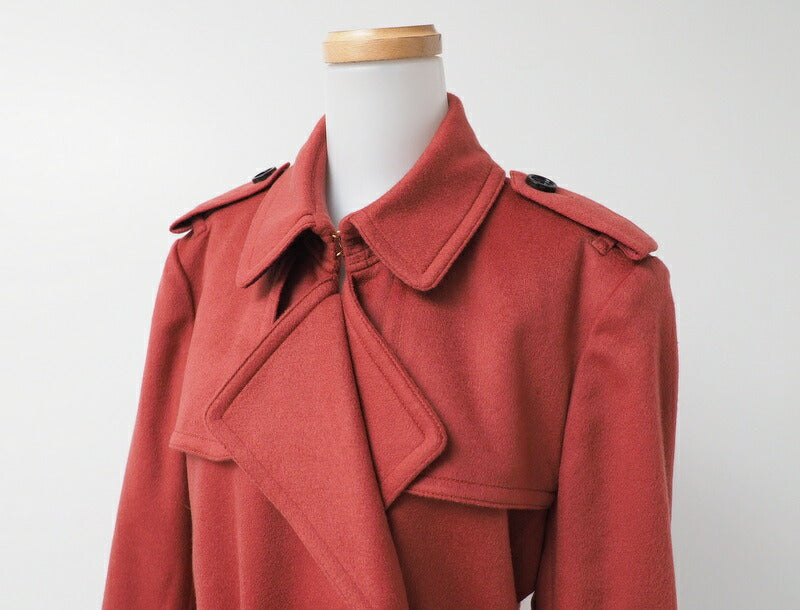 BURBERRY trench coat 4023676 cashmere Red Women 40