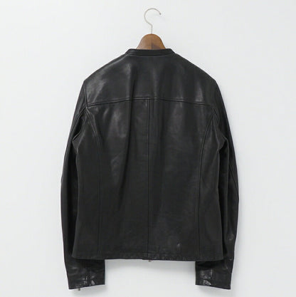 FENDI Jacket FPG357 7HP Leather: Cowhide / Lining: 91% nylon, 9% polyurethane / Embroidery: Plastic black mens 48