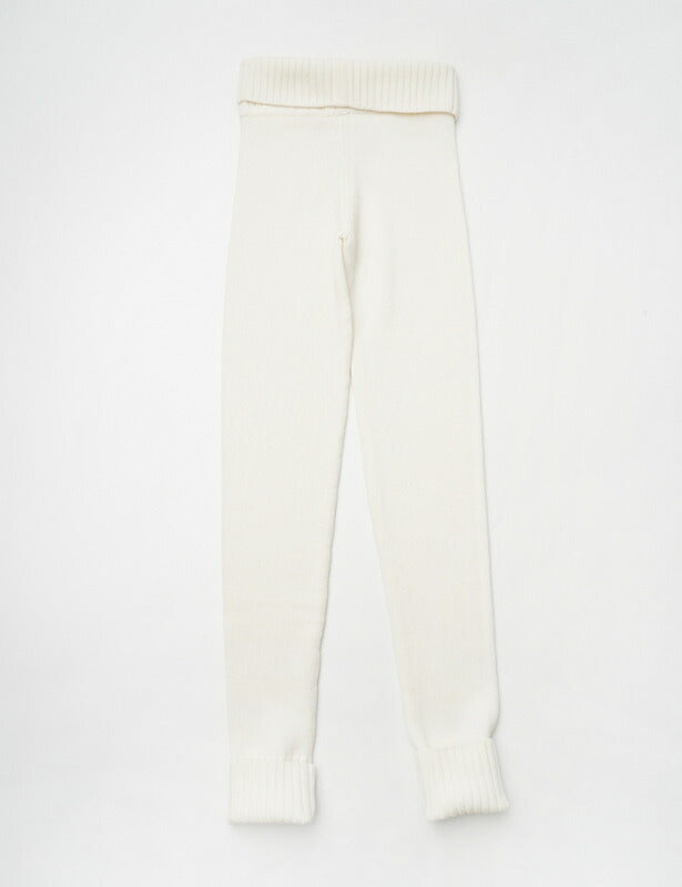 CHANEL Pants AG736/P16403W02680 wool Ivory COCO Mark leggings Women 38