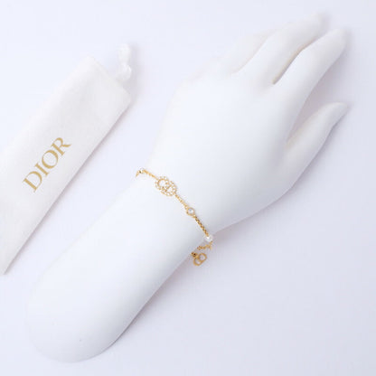 Christian Dior bracelet B0668CDCY_D301 Metal, Crystal Stone, Faux Pearl gold CD logo Claire Dee Lune Women
