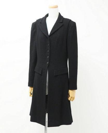 CHANEL coat P29407V19403 wool black 38